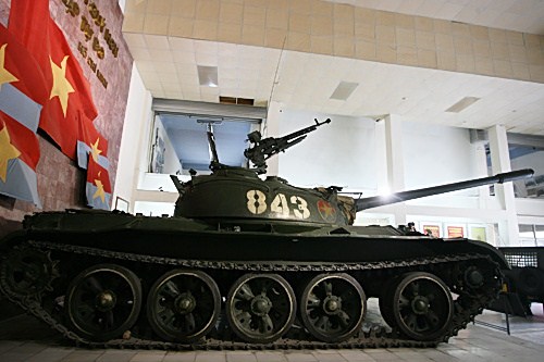 Xe tăng T54 được trưng bày tại Bảo tàng lịch sử quân sự Việt Nam. Ảnh minh họa