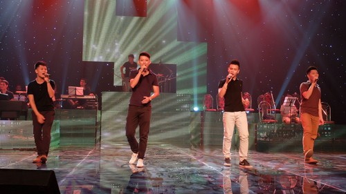 O-Plus trên sân khấu Bài hát Việt Liveshow tháng 5.