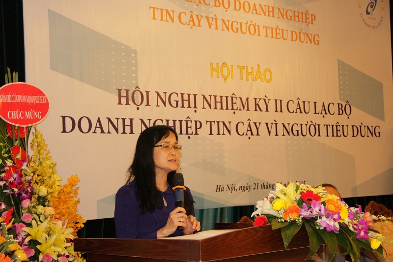 bà Nguyễn Minh Tâm - Giám đốc chi nhánh Công ty CP Sữa Việt Nam (Vinamilk) tại Hà Nội