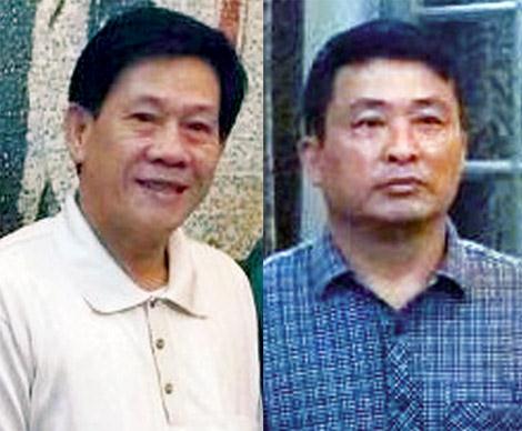 Từ trái qua: Trần Văn Nhứt và Nguyễn Thiên Hưởng