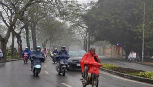 Dự báo thời tiết Hà Nội mưa vào ngày thứ Bảy