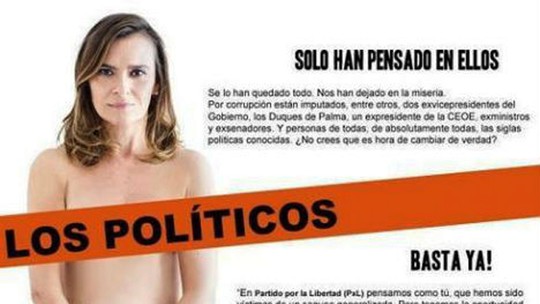 Gần đây, một nữ chính khách Tây Ban Nha cũng cùng chung ý tưởng với Goto khi sử dụng ‘ảnh nóng’ để thu hút cử tri