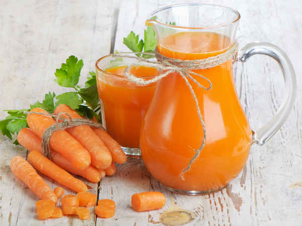 Nước cà rốt rất tốt trong việc nuôi dưỡng da 