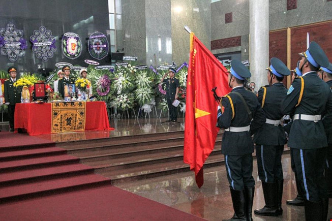  Lễ truy điệu ba sĩ quan Dương Lê Minh, Đặng Đình Duy và Nguyễn Văn Tùng được tổ chức sáng nay tại TP. Hồ Chí Minh