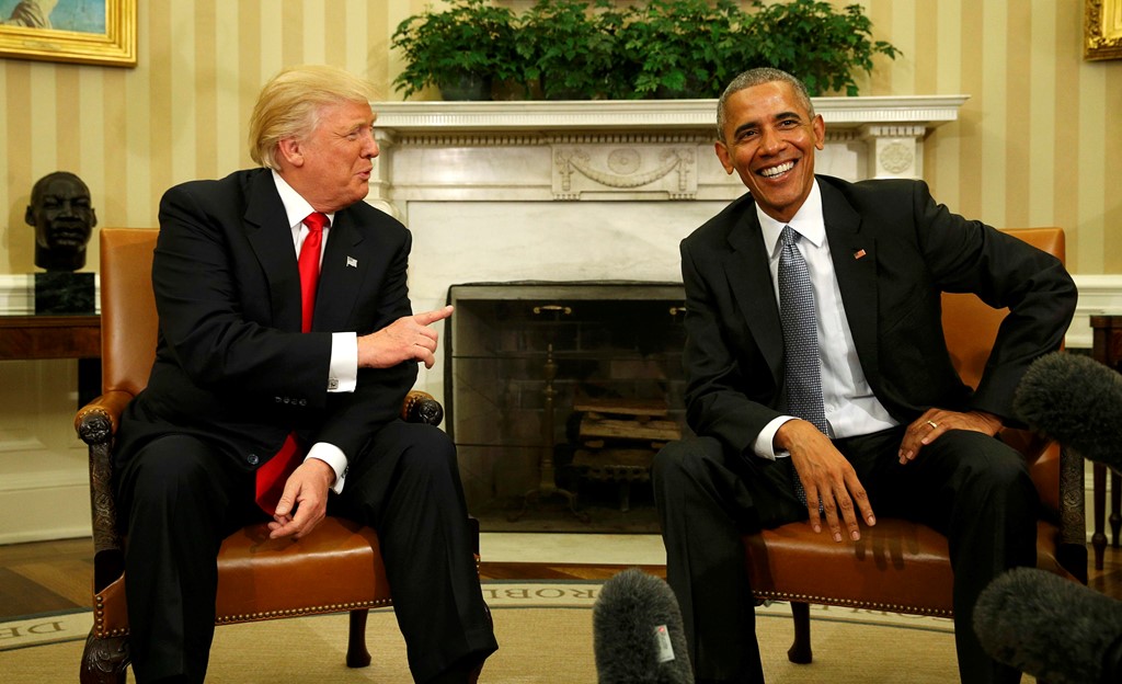  Đây là cuộc gặp gỡ đầu tiên tại Nhà Trắng sau khi ông Donald Trump đắc cử Tổng thống Mỹ. Ảnh: Reuters 