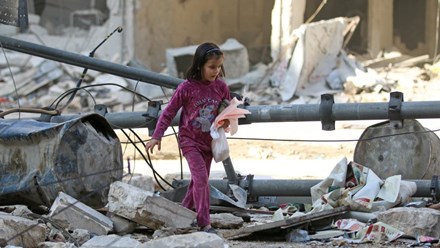  Chiến sự Syria: Một khu phố Aleppo sau đợt dội bom ngày 17/11/2016