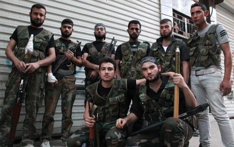  Chiến sự Syria: Một nhóm binh sĩ phe đối lập tại Syria. Ảnh: AP