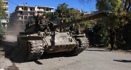  Chiến sự Syria: Binh sĩ quân đội Syria.