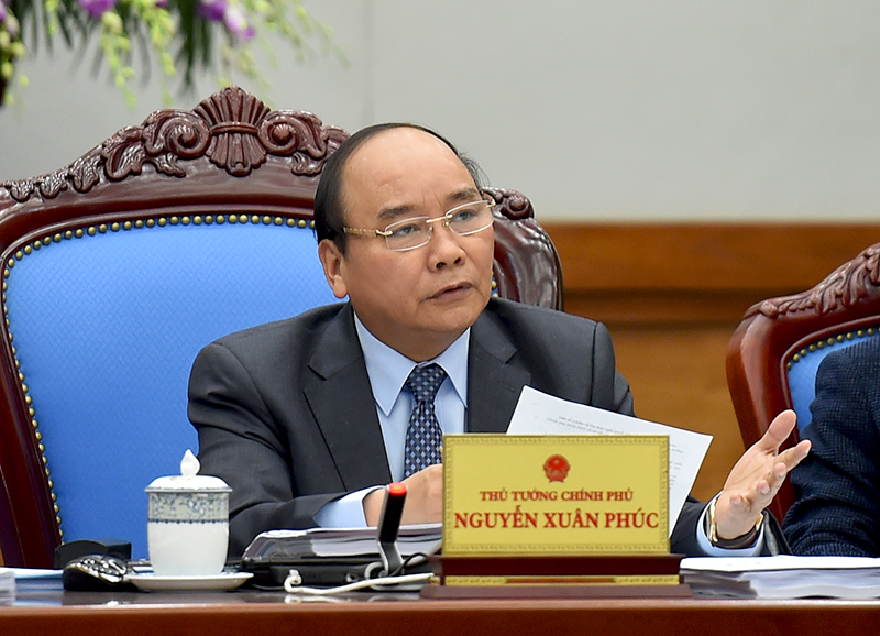  Thủ tướng Nguyễn Xuân Phúc yêu cầu các tỉnh không về Hà Nội chúc Tết. Ảnh: VGP