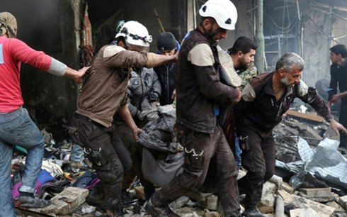 Chiến sự Syria: Chiến sự ở thành phố Aleppo, Syria vẫn đang diễn ra rất ác liệt. Ảnh: AFP