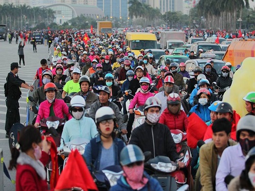 Trước trận Việt Nam - Indonesia: Kẹt cứng mọi ngả đường dẫn về SVĐ Mỹ Đình