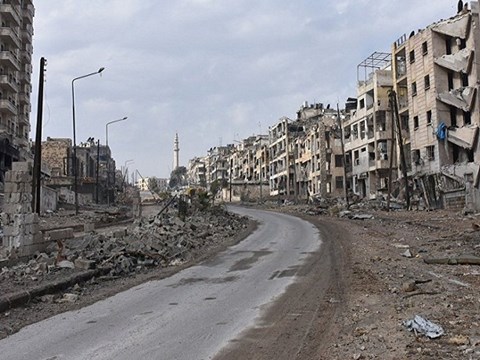  Chiến sự Syria: Nhiều khu vực tại thành phố Aleppo của Syria bị phá hủy