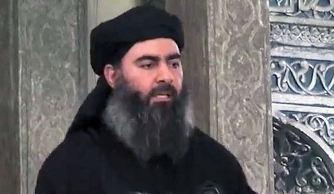 Trùm khủng bố IS Abu Bakr Al-Baghdadi. Ảnh: AP