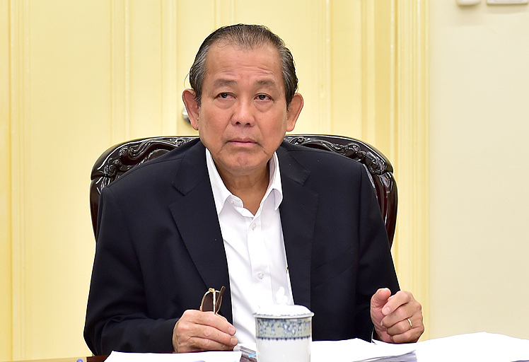  Phó Thủ tướng Trương Hòa Bình chủ trì cuộc họp. Ảnh: VGP