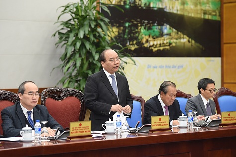  Thủ tướng Nguyễn Xuân Phúc phát biểu tại Hội nghị. Ảnh: VGP