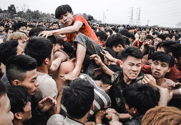  Hình ảnh tại lễ hội cướp phết Hiền Quan. Báo: VOV