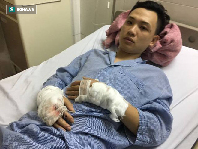  Các nạn nhân bị thương sau vụ nổ xe khách Ka Long đang được điều trị tại Bệnh viện Đa khoa Bắc Ninh. Ảnh: Tri thức trẻ