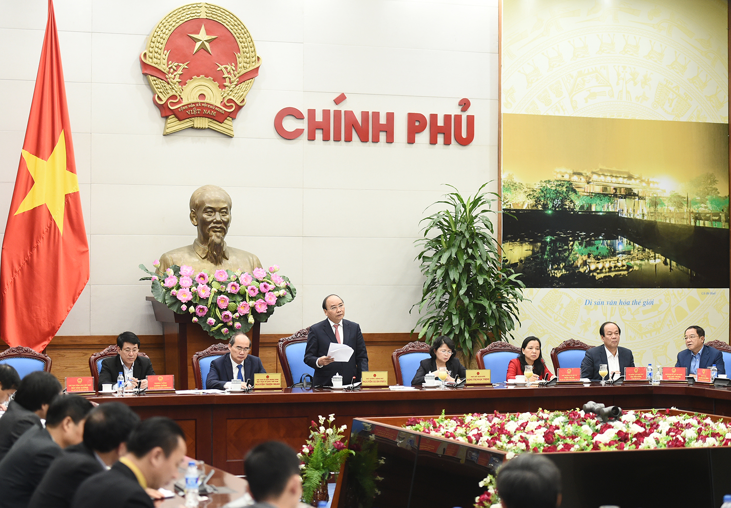  Thủ tướng Nguyễn Xuân Phúc phát biểu chỉ đạo. Ảnh: VGP