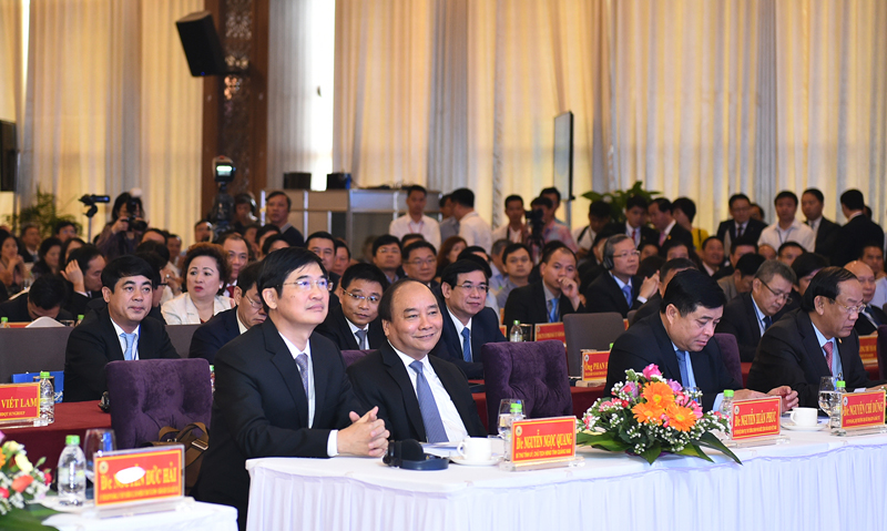  Thủ tướng Nguyên Xuân Phúc dự Hội nghị xúc tiến đầu tư Quảng Nam. Ảnh: VGP