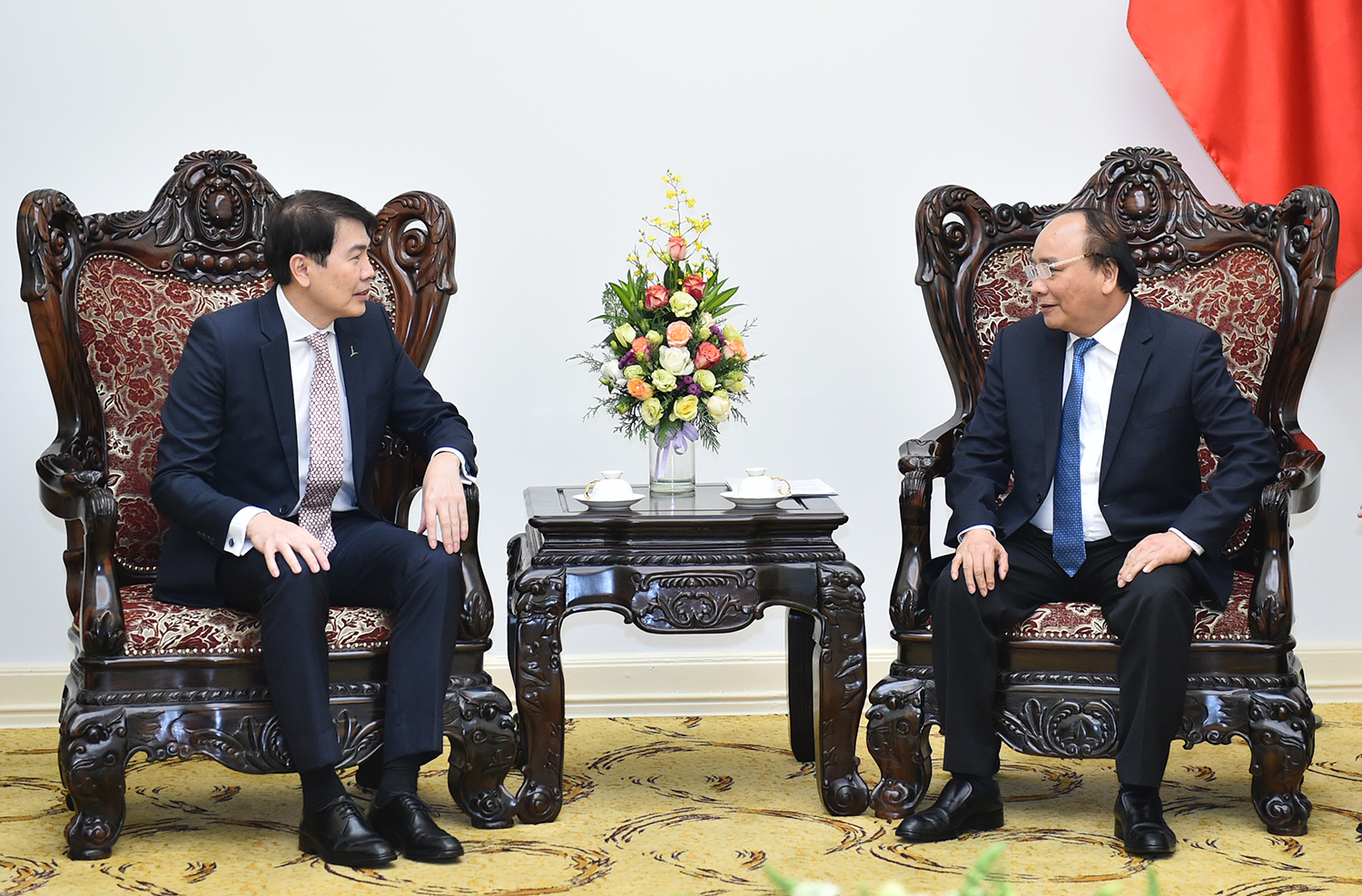  Thủ tướng Nguyễn Xuân Phúc và Chủ tịch Tập đoàn CapitaLand Lim Ming Yan. Ảnh: VGP