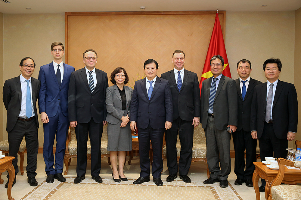 Phó Thủ tướng Trịnh Đình Dũng cũng đề nghị Belarus tạo điều kiện thuận lợi để doanh nghiệp Việt Nam sớm xuất khẩu gạo vào Belarus. Ảnh: VGP