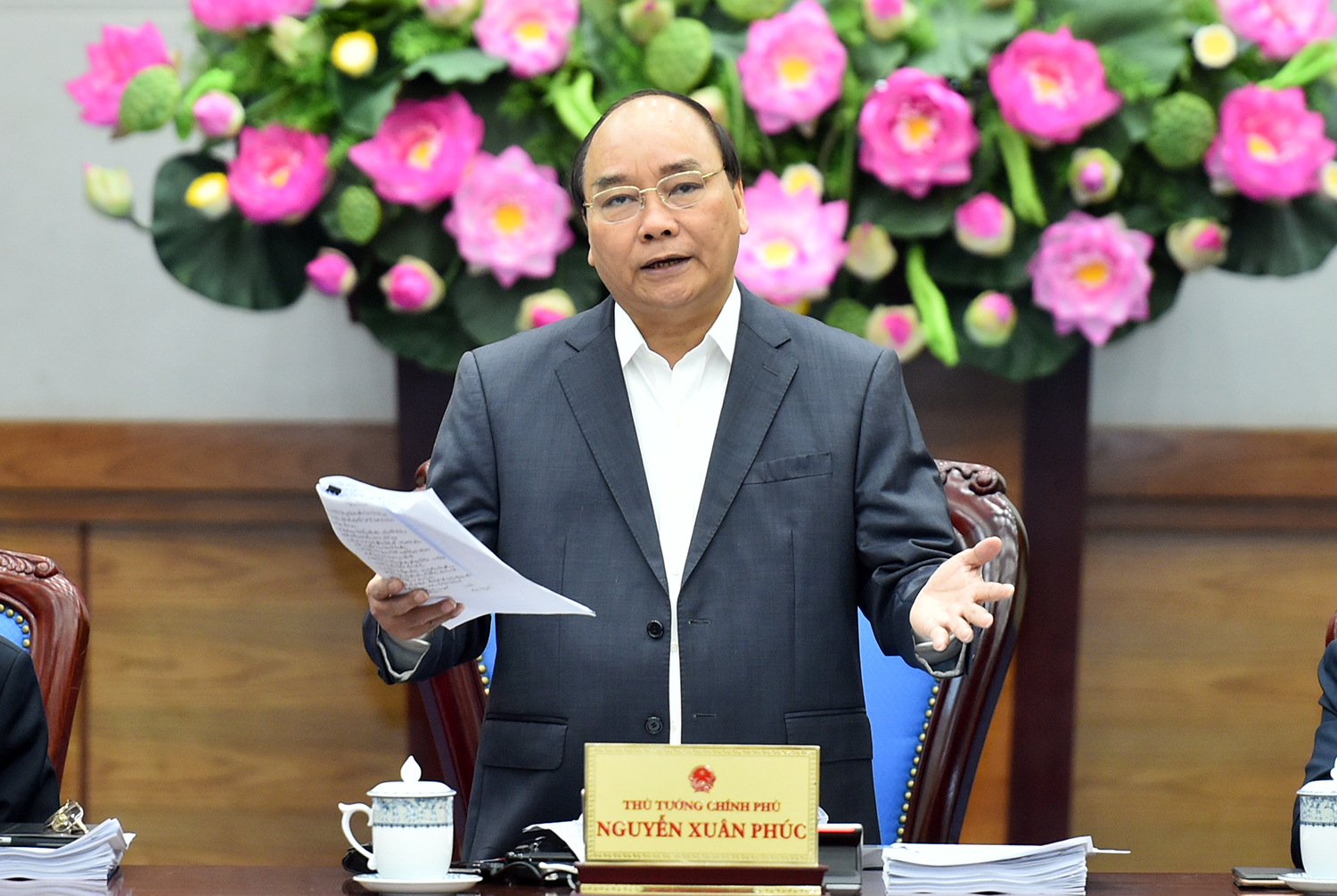  Thủ tướng kết luận phiên họp Chính phủ thường kỳ tháng 3/2017. Ảnh: VGP