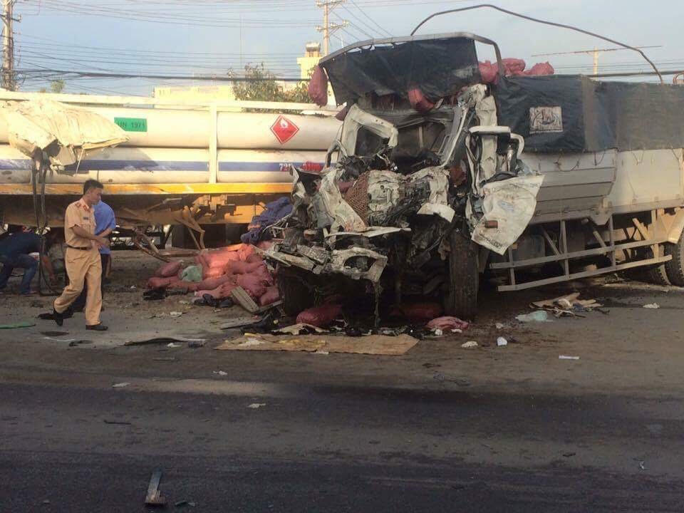  Hiện trường vụ tai nạn giao thông. Ảnh: VietNamNet