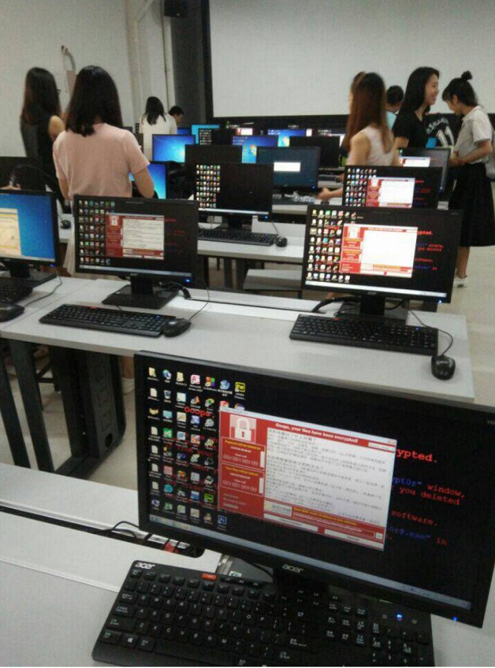  Nhiều máy tính ở các văn phòng làm việc tại Trung Quốc bị virus Wanna Cry tấn công