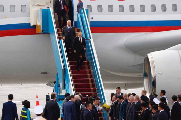  Tổng thống Nga đã đến Đà Nẵng vào sáng nay. Ảnh: Tri thức trực tuyến