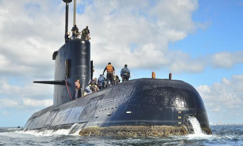 Tàu ngầm ARA San Juan. Ảnh: AFP 