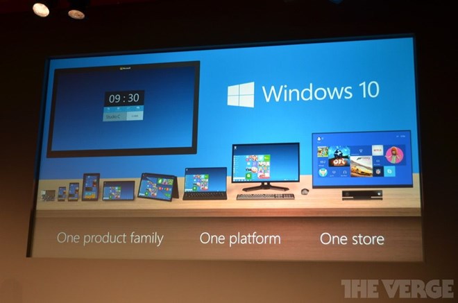 Windows 10, Microsoft, hệ điều hành Windows, gã khổng lồ