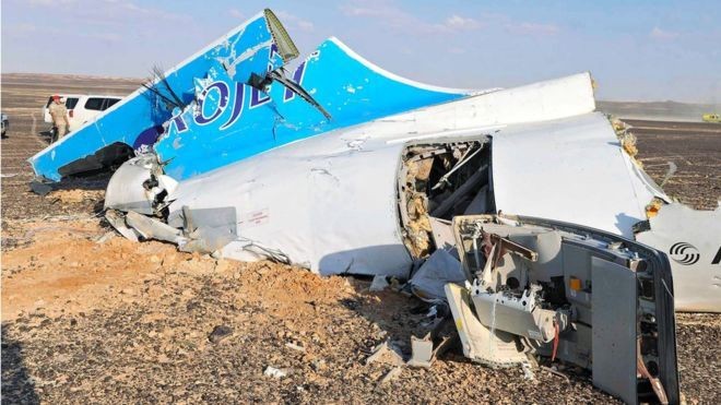 Hiện trường nơi nhóm khủng bố IS bắn rơi máy bay Nga khiến 224 người thiệt mạng