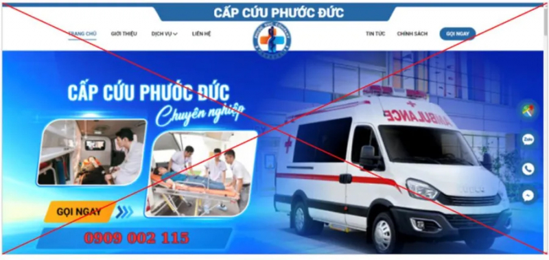 Cung cấp dịch vụ “chui”, Công ty cấp cứu Phước Đức bị đình chỉ hoạt động 18 tháng