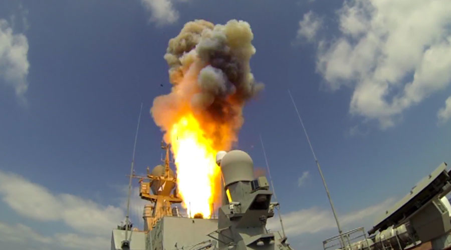 Tình hình chiến sự Syria mới nhất: Tàu chiến Nga nã tên lửa diệt khủng bố ở Syria