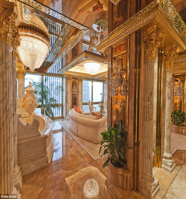 Bên trong biệt thự dát vàng xa xỉ của Tổng thống Mỹ Donald Trump
