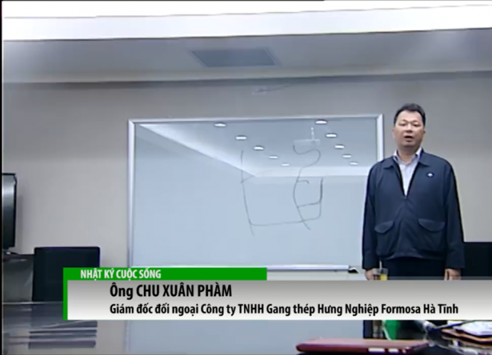  ông Chu Xuân Phàm - Giám đốc đối ngoại Công ty TNHH Gang thép Hưng Nghiệp Formosa Hà Tĩnh