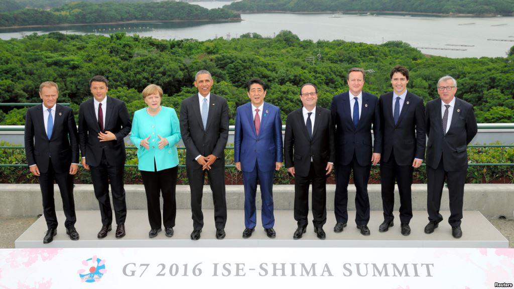 Nhóm G7 bao gồm 7 nền công nghiệp phát triển hàng đầu thế giới bao gồm Mỹ, Nhật Bản, Anh, Canada, Pháp, Đức, Ý