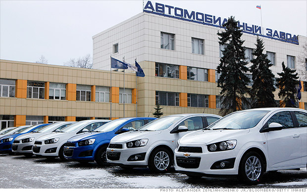 Trong bối cảnh đồng rúp mất giá, General Motors tuyên bố ngừng xuất xe sang thị trường Nga