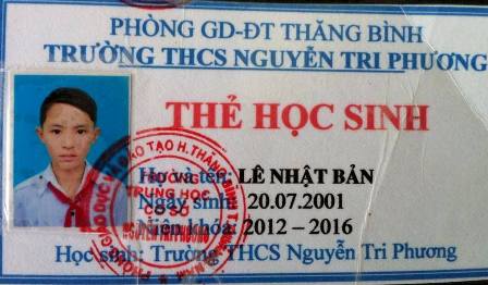 Ảnh thẻ của hai em học sinh mất tích bí ẩn từ ngày 4/12 ở tỉnh Quảng Nam