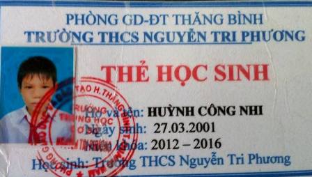 Ảnh thẻ của hai em học sinh mất tích bí ẩn từ ngày 4/12 ở tỉnh Quảng Nam