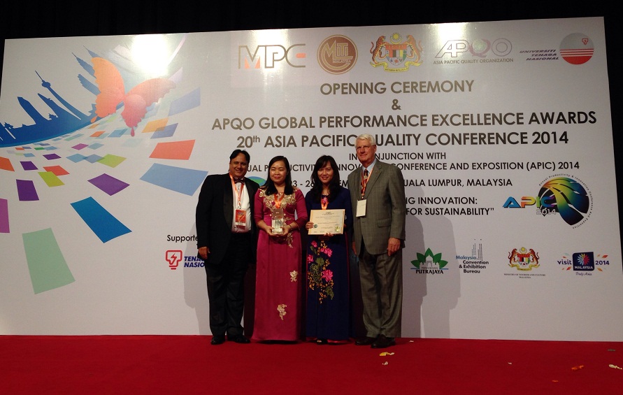 APQO trao giải thưởng GPEA năm 2014 cho 3 doanh nghiệp Việt Nam