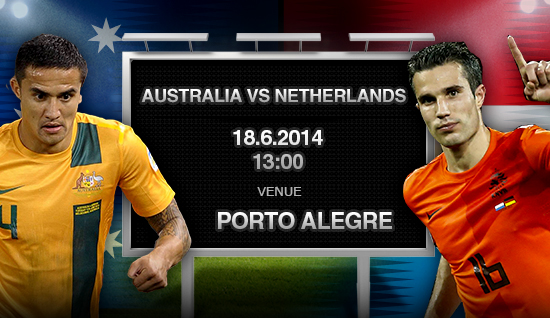 Link sopcast xem trực tiếp trận Australia vs Hà Lan World Cup 2014