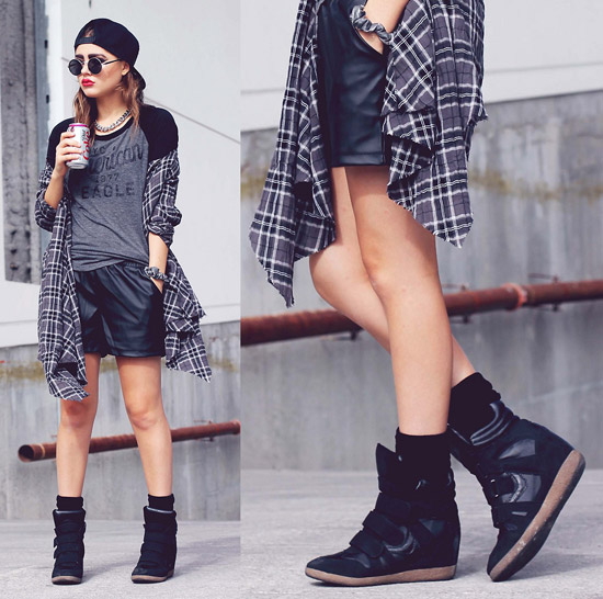 Wedge Sneaker là một sự lựa chọn hoàn hảo cho các bạn gái muốn phá cách mặc đẹp ngày lạnh