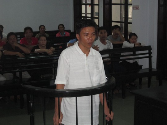 Bị cáo Thuận tại phiên tòa xét xử