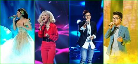 4 thí sinh của đêm chung kết Giọng hát Việt 2015