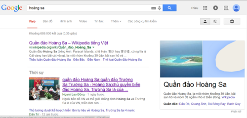 Cập nhật mới nhất của Google công nhận Hoàng Sa của Việt Nam và không còn ghi quần đảo Hoàng Sa thuộc tỉnh Hải Nam (Trung Quốc)