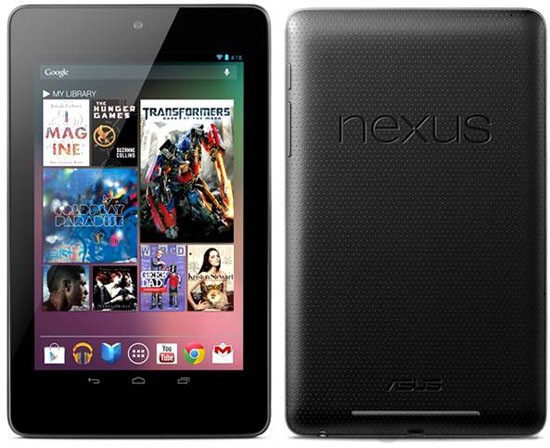Máy tính bảng giá rẻ Google Nexus với thiết kế ấn tượng