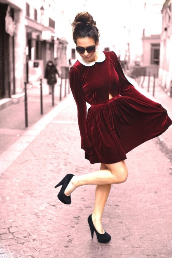 Quần áo mùa đông 2014: Màu đỏ burgundy là một trong những màu được yêu thích trong mùa đông