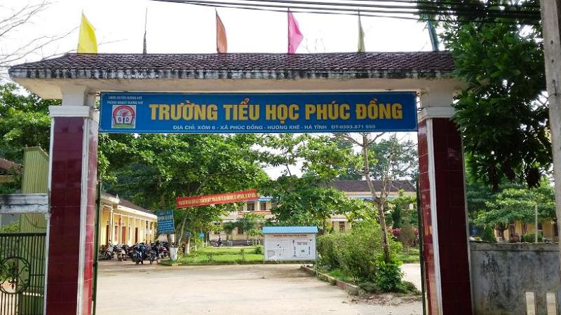 trường tiểu học Phúc Đồng (Hương Khê, Hà Tĩnh).