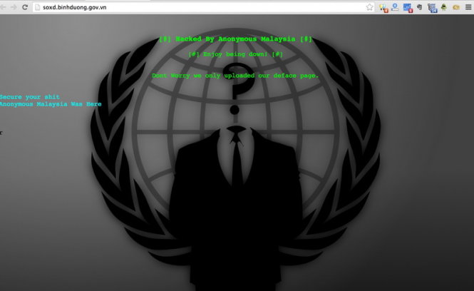 hacker, chính trị, Anonymous Malaysia, website việt nam, giao diện